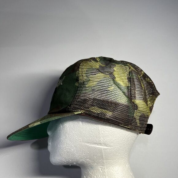 Point Blank Camo SnapBack Hat Adult One Size Bullseye Target Mesh Cap - Picture 3 of 9